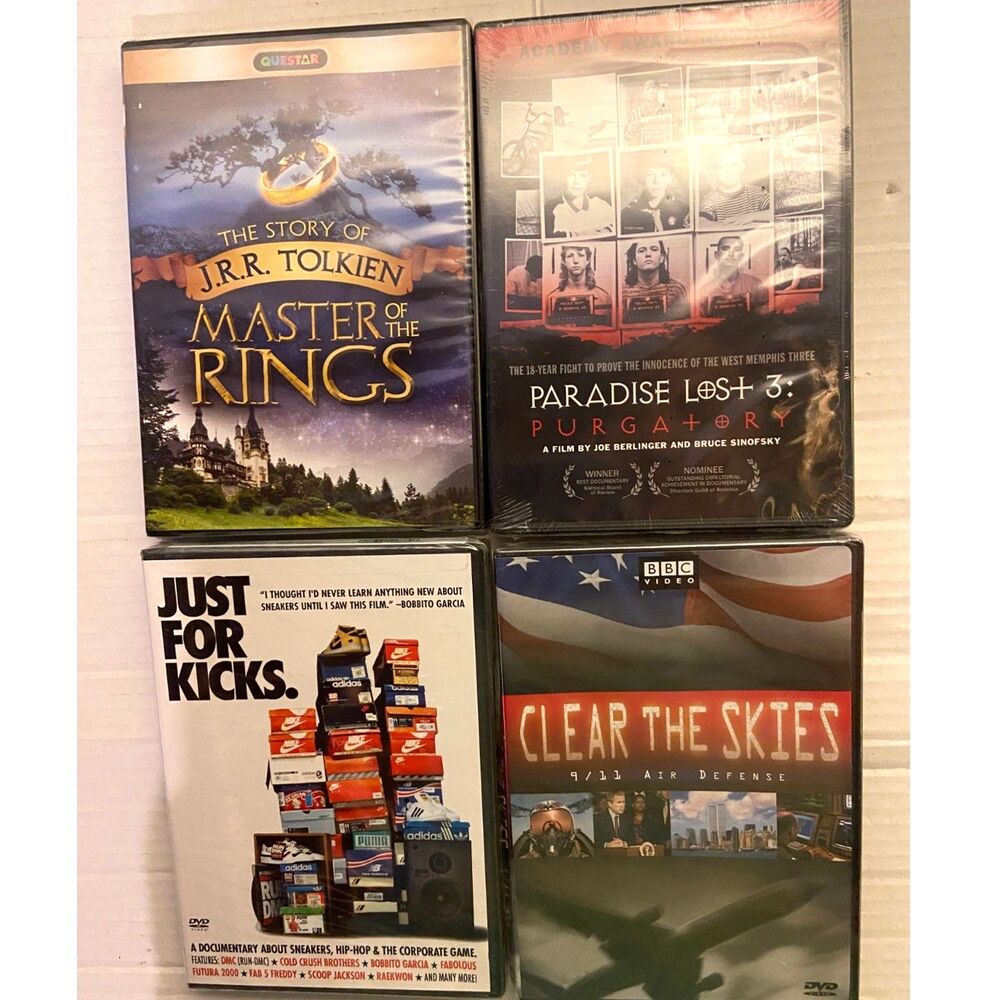 Documentary Lovers Dream Gift! 4 DVD NEW Nike Just for Kicks Paradise Lost 3